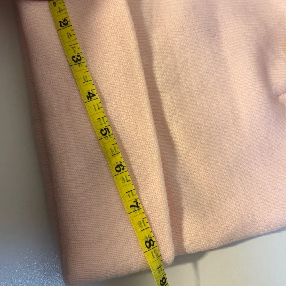 Ed Hardy Skulls bones and hearts pink knit fluffy pom pom beanie hat - Picture 6 of 6